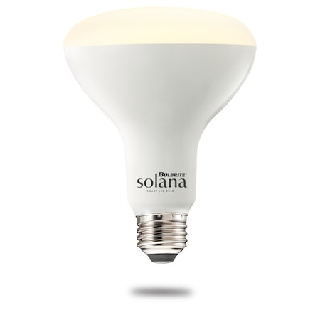 Bulbrite Solana Smart LED Wifi Light Bulb, BR30 / E26 Base, 8W, 2200K-6500K, Frost Finish 1- PK 196110