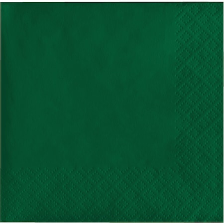 Touch Of Color Hunter Green Beverage Napkins, 5"x5", 600PK 803124B