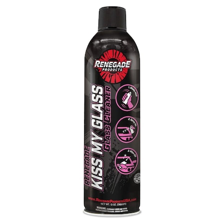 Renegade Products Usa Renegade Kiss My Glass Aerosol Glass Cleaner 13 Oz. LFGRPARKMG13OZ
