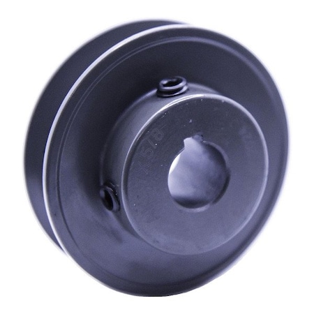 Zoro Select V-Belt Pulley, Cast Iron, Fixed AK27X5/8