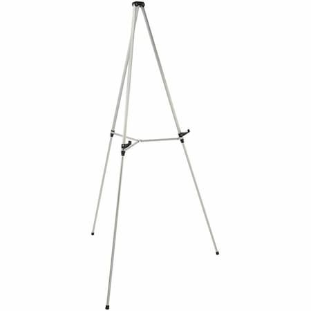 Quartet Portable Telescoping Display Easel, Silver 50E