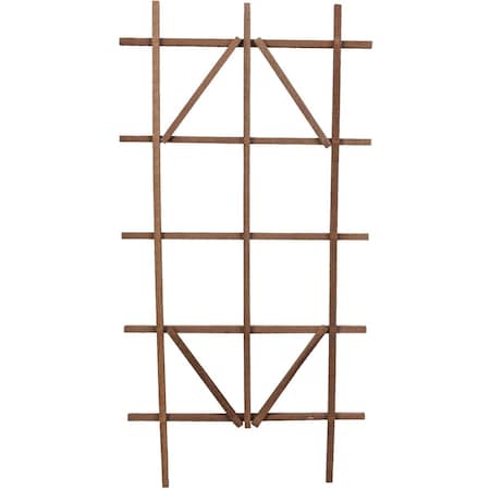 Panacea 48'' Brown Wood Ladder Trellis 83738
