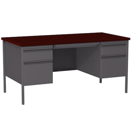 Hirsh Industries Rectangular Office Desk, 30 in D X 29 1/2 in H, 60 in W X 20102