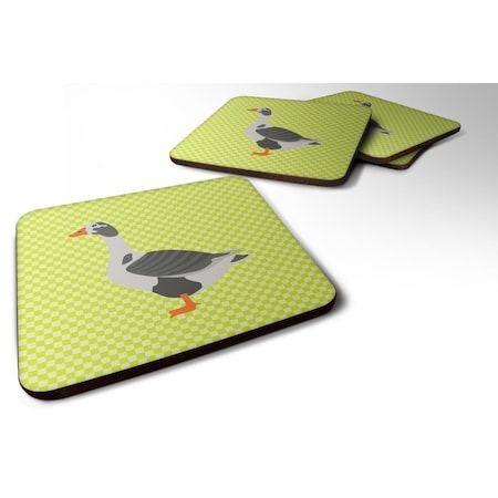 Carolines Treasures West of England Goose Green Foam Coaster, Set of 4 BB7721FC