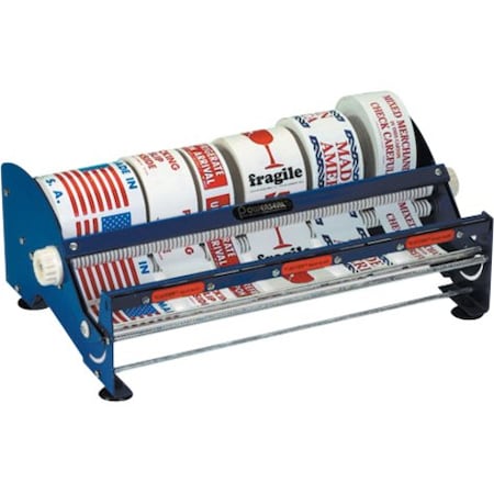 Partners Brand Table Top Label Dispenser, 18", Blue, 1 Each SL9518