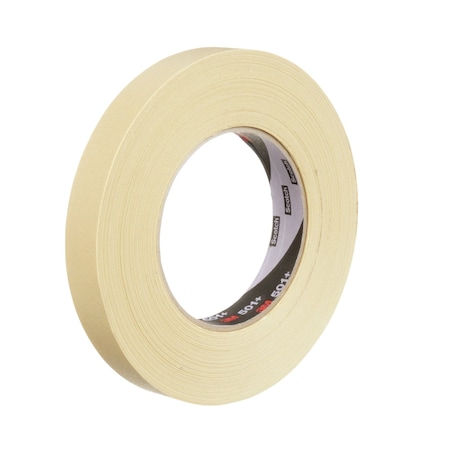 3M Painter's Tape, 18 mm W x 55 m L, 7.3 mil Thick, Tan, Rubber Adhesive, 48 PK 501+