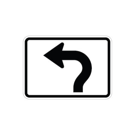 Sign Solutions Usa Traffic Sign, 30 in Width, Aluminum Sign, Horizontal Rectangle DUS06DWT3021M5-3L