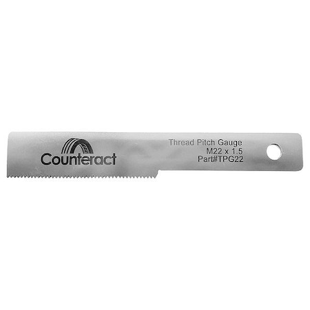 Counteract M22 Stud Thread Pitch Gauge TPG22