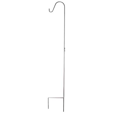 Landscapers Select Single Shepherd Hook, 12 in L, 64 in H, Steel, Matte Hammertone Bronze GB-3089-1