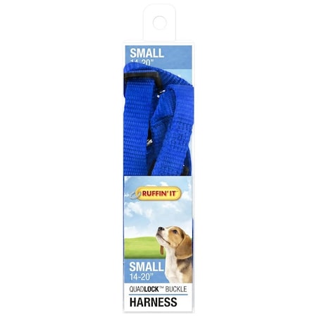 Ruffinit 41472 Adjustable Harness, 5/8 in x 14 to 20 in, Buckle, Nylon, Assorted 7N41472