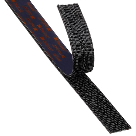 3M Reclosable Fastener, Acrylic, 50 yd, 1 in W, Black SJ3550CF