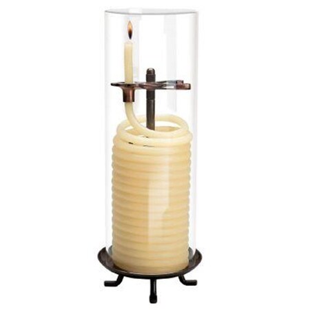 Standalone 80 Hour Coil Candle with Glass Globe ST637367