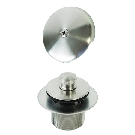 Speakman 1-5/8 in Bath Drain with Overflow and Mounting Plate, Brushed Nickel S-1595-BN