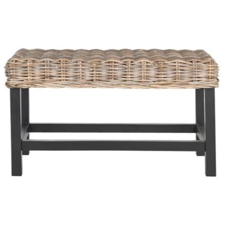 Safavieh Omari 2 Seater Stool- Grey - 17.6 x 15.7 x 31.5 in. SEA7014A