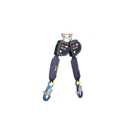 3M Dbi-Sala Nano-Lok Self Retracting Lifeline, 11.0 ft Length, Quick-Connect, Steel, 2 Leg(s) 3100611