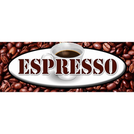 Signmission Espresso, 12 Inch, Decal D-Espresso