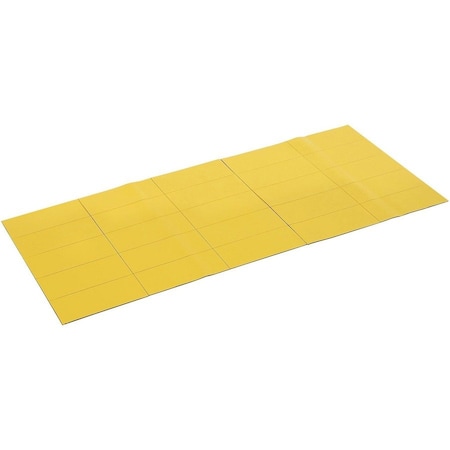 Mastervision Magnetic Tape Strips, 7/8"x2", Yellow, PK25 FM2403