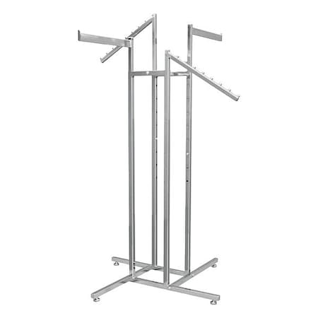 Specialty Store Services Retail Apparel Rack, Steel, 72 in H 2617C
