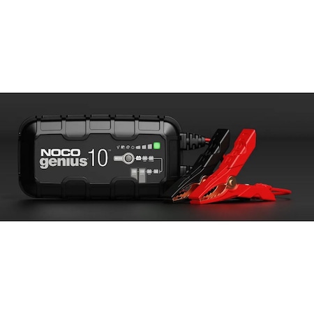 Noco Smart Battery Charger & Maintainer, 10A, 6V/12V, Automatic Trickle Charger, GENIUS10 806279