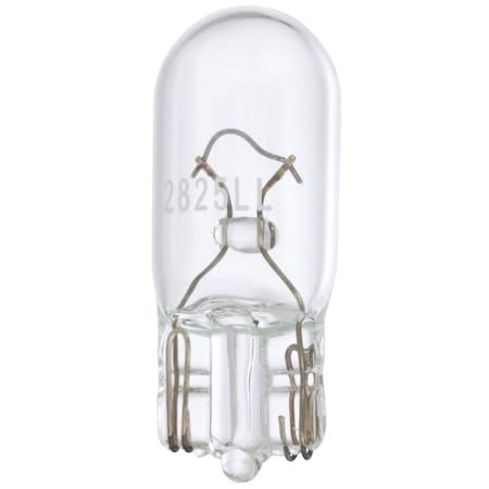 Eiko Peak Miniature Automotive Bulb, 12 V, 5 W, Incandescent Lamp, Wedge, Clear 2825LL-BPP