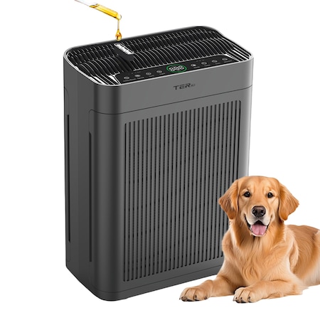 Edendirect 3000 sq. ft. Black HEPA Personal Room Air Purifier with Smart Controls and Whisper-Quiet ZR-AP01-B