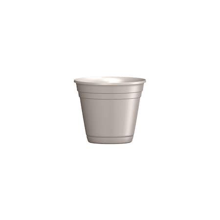 Southern Patio Riverland Planter With Saucer, Taupe Resin, 8-In. RN0812TA