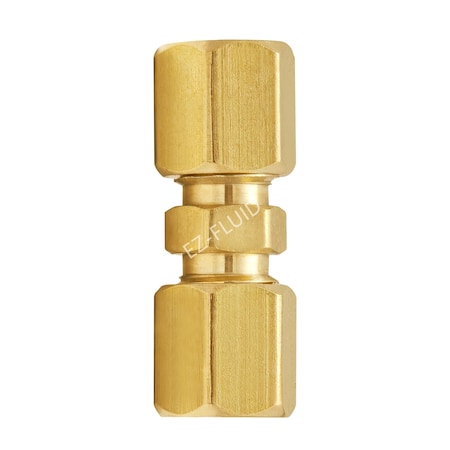 Ez-Fluid 1/4 Brass Compression Union EZFD185