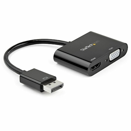Startech.Com 2-IN-1 DISPLAYPORT 1.2 HBR2 TO HDMI 2.0 4K 60HZ UHD HDR OR VGA 1080P MONITOR A DP2VGAHD20