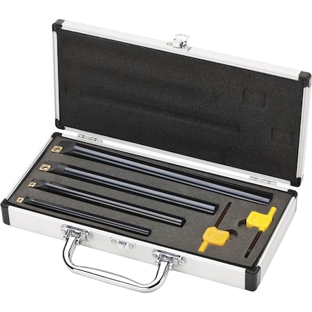 Grizzly Carbide Insert CCMT Boring Bar Set, 4-Pc. T10439