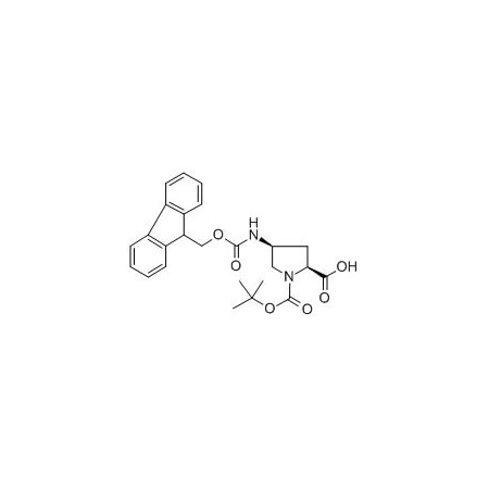 Ak Scientific (4S)-4-N-Fmoc-amino-1-Boc-L-proline (5g), CAS 174148-03-9 W3801-5g
