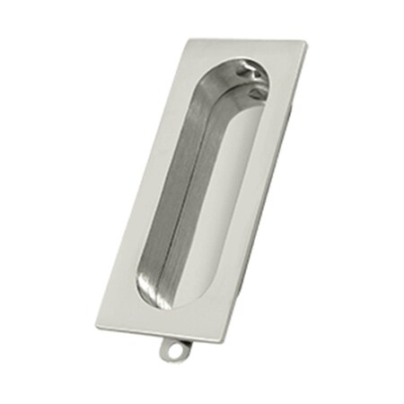 Patioplus 3.12 x 0.93 in. Rectangle Flush Pull, Bright Nickel - Solid PA927113