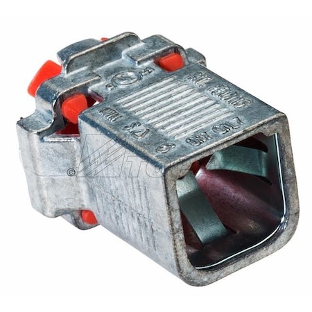 Topaz Double Snap Lock BX Connector 3/8" Die Cast Zinc 130DSP