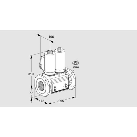 Honeywell Kromschroder VLV, DBL SOLND, 65MM ISO FLG, VCS665F05NNW KS88202923