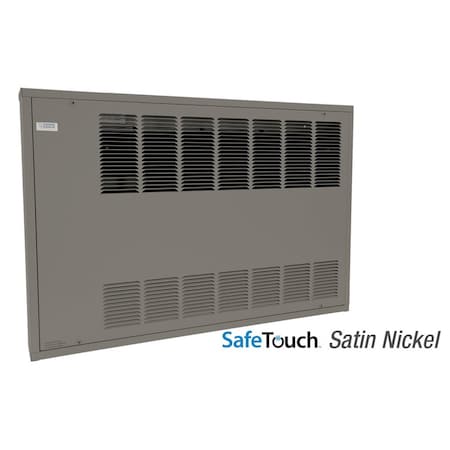 King Electric KCF Safe Touch Cabinet Heater 2Ft 208V 500W 3-Ph, Surface Mount, W/ Sp Stat, Satin Nickel KCF2-2005-3-S-T-SN