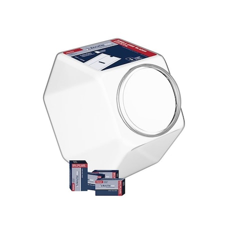 Accutec Pro Razor Blade, Two Facet, Single Edge Blade, 1 in W Blade, Aluminum/High Carbon Steel Blade APBL-7020-CJAR