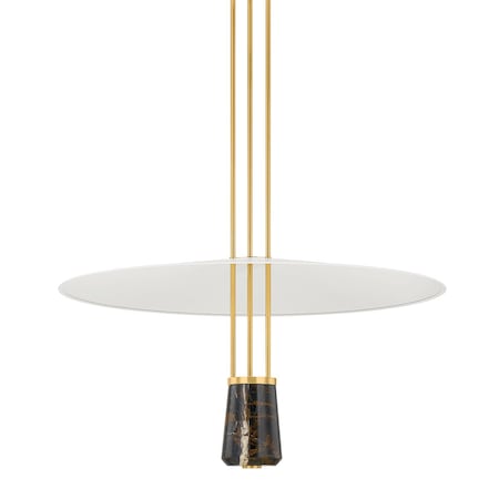 Hudson Valley Lighting Barnegat 36 in. Pendant AGED BRASS/SOFT WHITE 8336-AGB/SWH