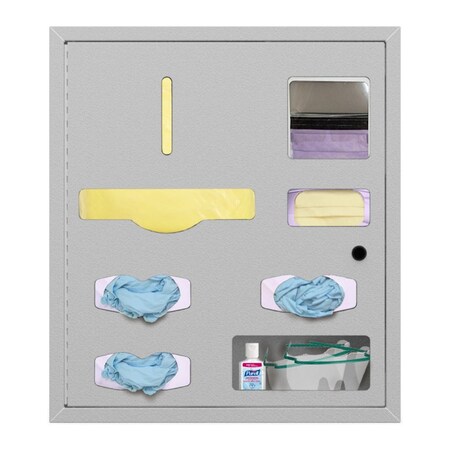 Origin Dispensing Solutions Semi-Recessed-Protective Wear Organizer-Ultraflex-Steel-Beige SR10X04BG