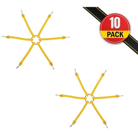 Mytee Products Rubber Spider Bungee for Semi Truck Tires - 26in & 32in Snow Tire Chains Adjuster Tensioner, 10PK SBT-13x10