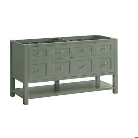 James Martin Vanities Breckenridge 60 in. Double Vanity, Smokey Celadon 330-V60D-SC
