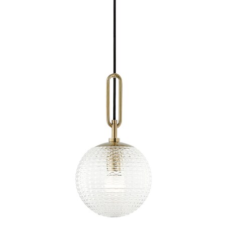 Hudson Valley Lighting Jewett 1 Light Pendant 46 In. Aged Brass 7110-AGB
