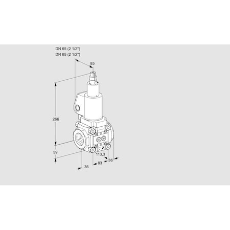 Honeywell Kromschroder Solenoid Valve for Gas/Air, Class A, 500 mbar, IP65 Rated KS88008407