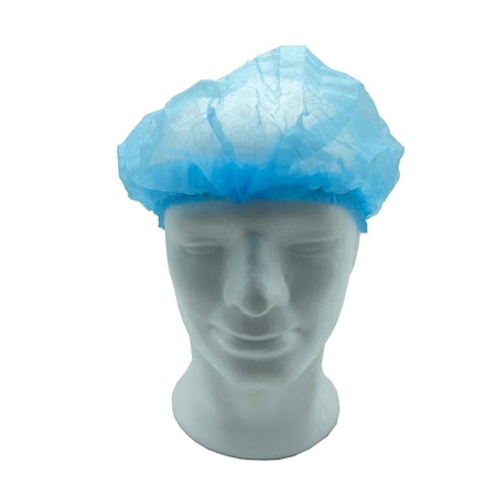 Detectamet Non-Detectable Nonwoven Bouffant Cap 24in Blue, 1000PK 446HH-T468-P01-X32