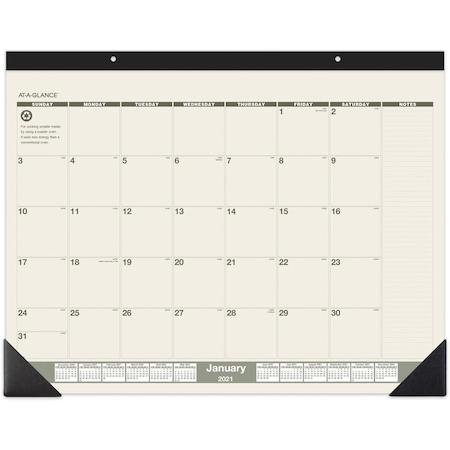 At-A-Glance AAG Recycled Green Living Desk Pad SK32G00