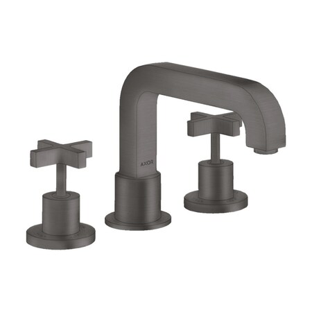 Axor Citterio 3-Hole Roman Tub Set Trim- Cross Handles in Brushed Black Chrome 39436341