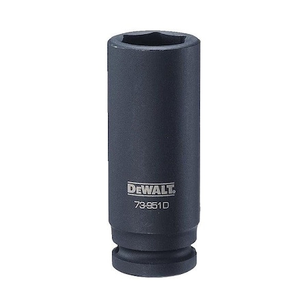 Dewalt Deep Impact Socket, 6 Pt 1/2in, 21 mm DWMT73951OSP