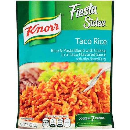 Knorr Professional Knorr Fiesta Sides Taco Rice Side Meal, 5.4 Ounce, 8PK 58797