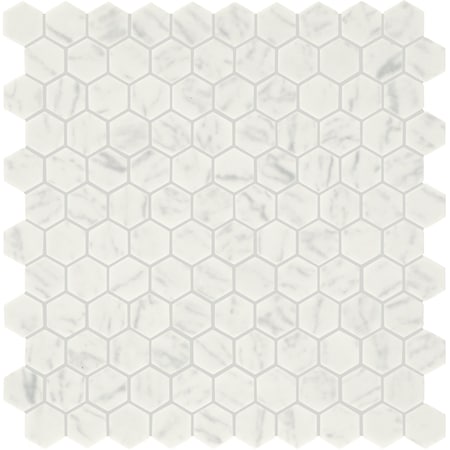 Daltile Uptown Glass 1in Hexagon Mosaic, 16.92 SQFT Per Carton, 18PK UP231HEXMS1P