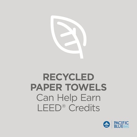 Georgia-Pacific Pacific Blue Basic Multifold Paper Towels, 1 Ply, 250 Sheets, White, 16 PK 24590