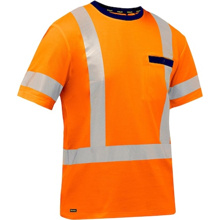 Bisley ANSI Type R Class 3 Short Sleeve Shirt with X-Back 313M1118X-O/5X