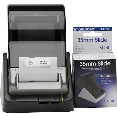 Seiko Instruments Seiko Self-Adhesive 35mm Slide Labels, 7/16 x 1-1/2, White, 300/Box SLP35L